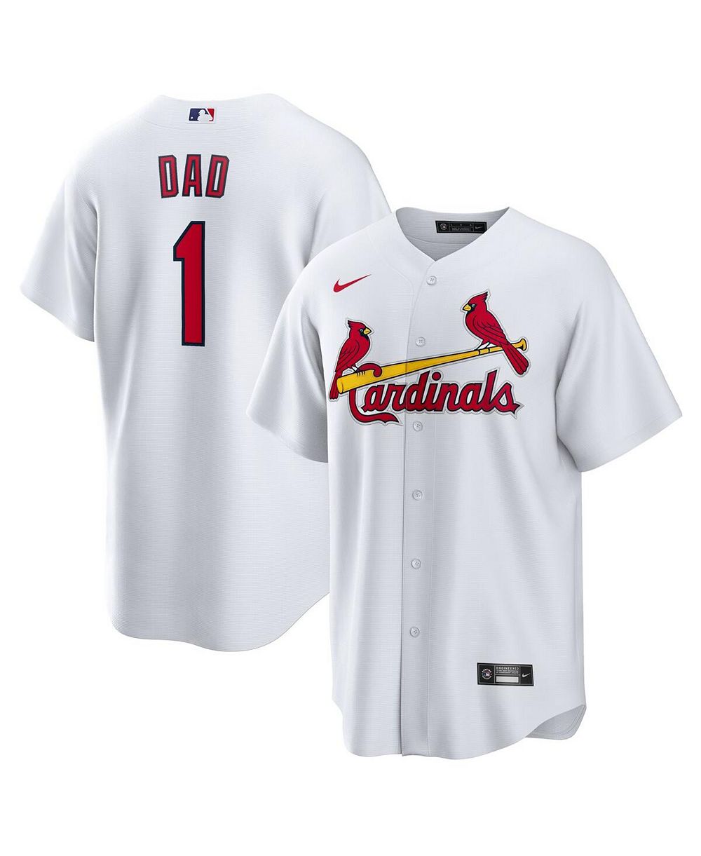 Джерси Nike Men's White St. Louis Cardinals 1 Dad Home Replica