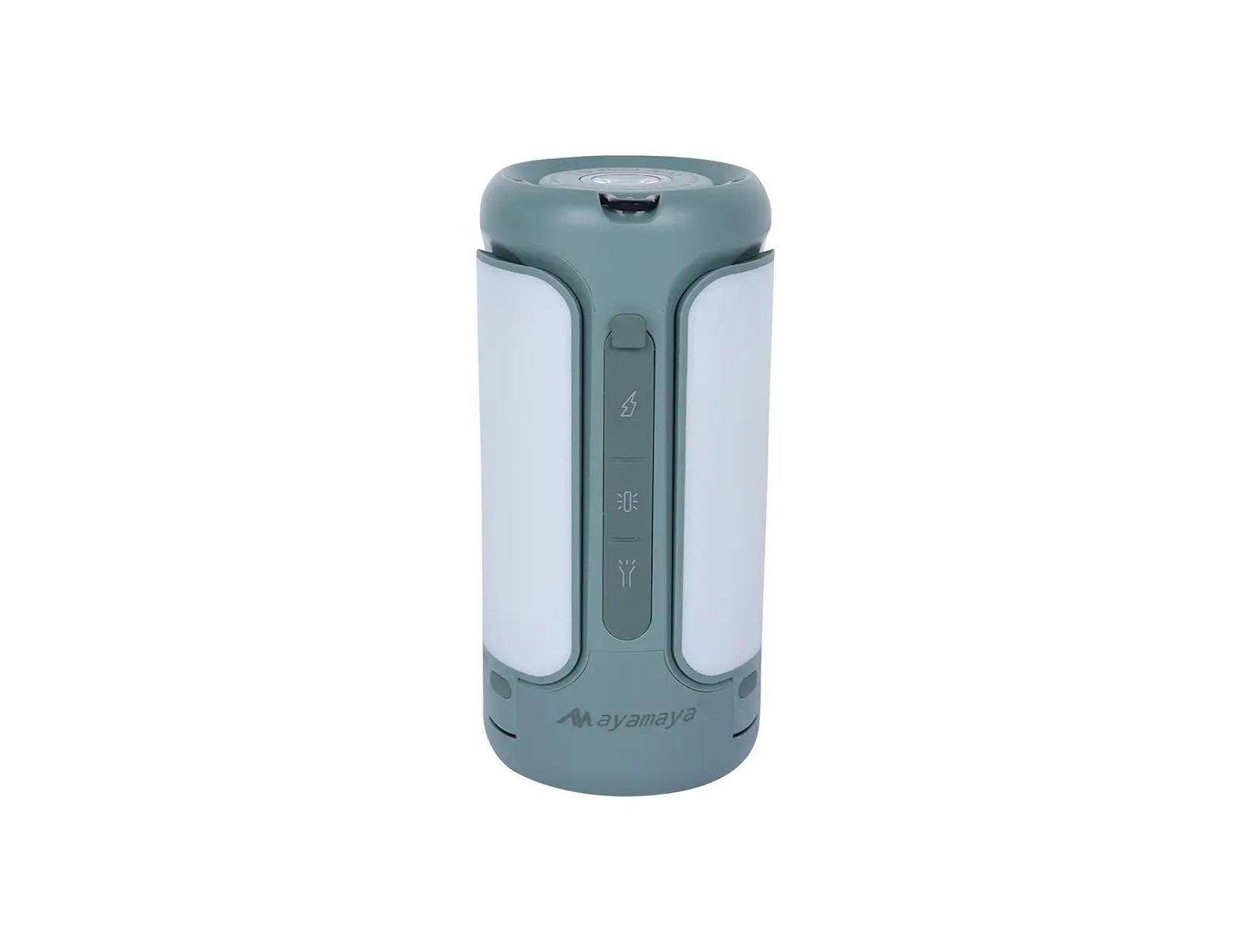 Ayamaya 10,000mAh rechargeable LED lantern with power bank, folding tent light, USB charging, adjustable modes, tripod mount.
