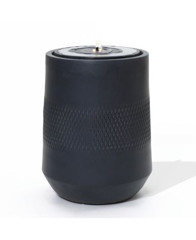 Уличный фонтан LuxenHome Dark Gray Resin с подсветкой, на солнечной энергии
