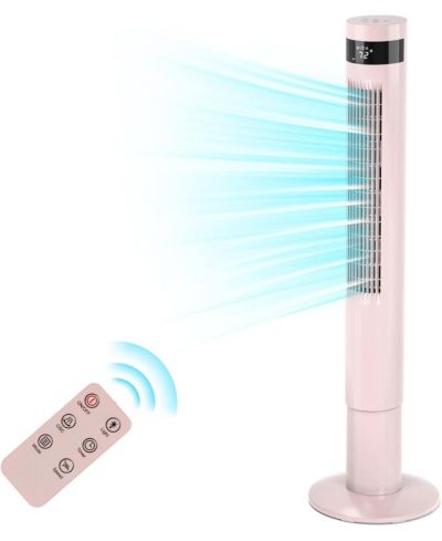 Cowsar 43" Tower Fan, Oscillating Fan with Remote, 3 Speeds