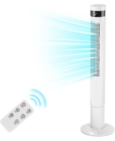 Cowsar 43" Tower Fan, Oscillating Fan with Remote, 3 Speeds