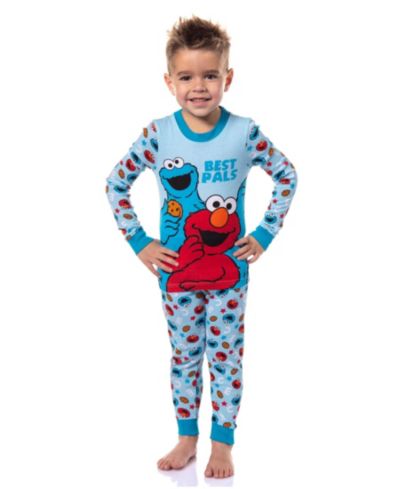 Пижамный комплект Sesame Street Cookie Monster Elmo Best Pals 2 Piece