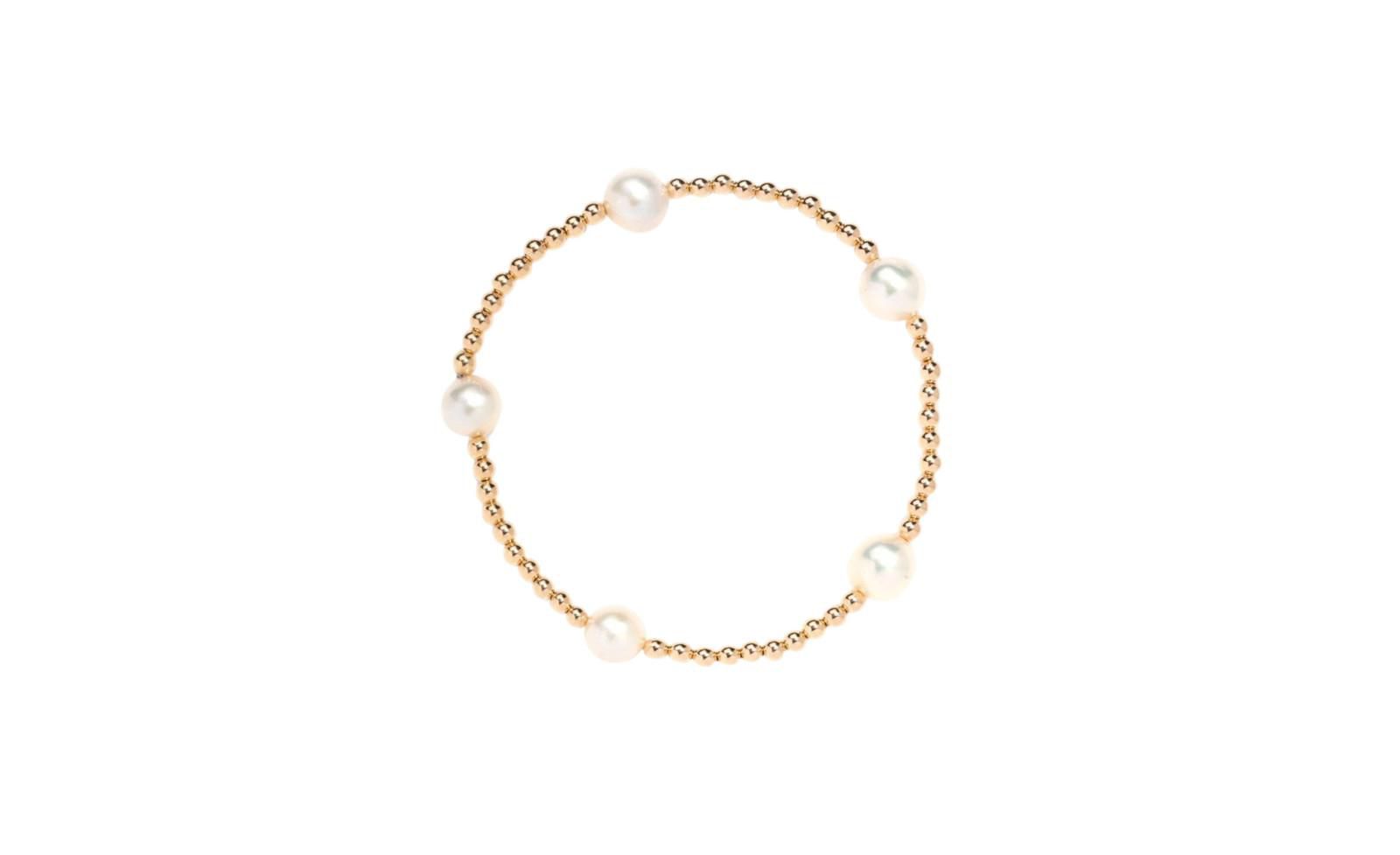 Filled Bead Multi-Pearl Bracelet