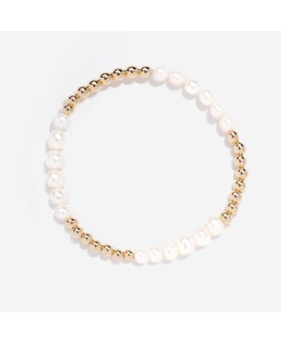 Filled Pearl Bead Bracelet