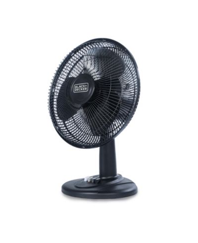 BLACK+DECKER настольный вентилятор для дома и офиса, 12-дюймовый вентилятор с 3 скоростями