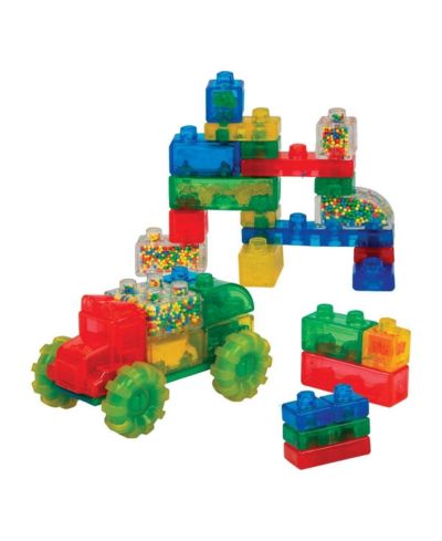 Goliath Vrooom Super Truck & Build Squishy Sensory MESH Accredited 35-Piece Building Set, Ages 2+