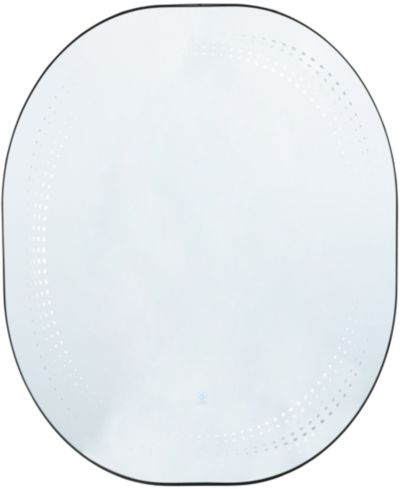 Rosemary Lane Настенное зеркало LED, 31", стекло, с радиальным узором