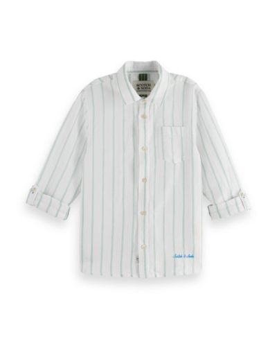 SCOTCH & SODA Детская рубашка из смеси льна с длинными рукавами