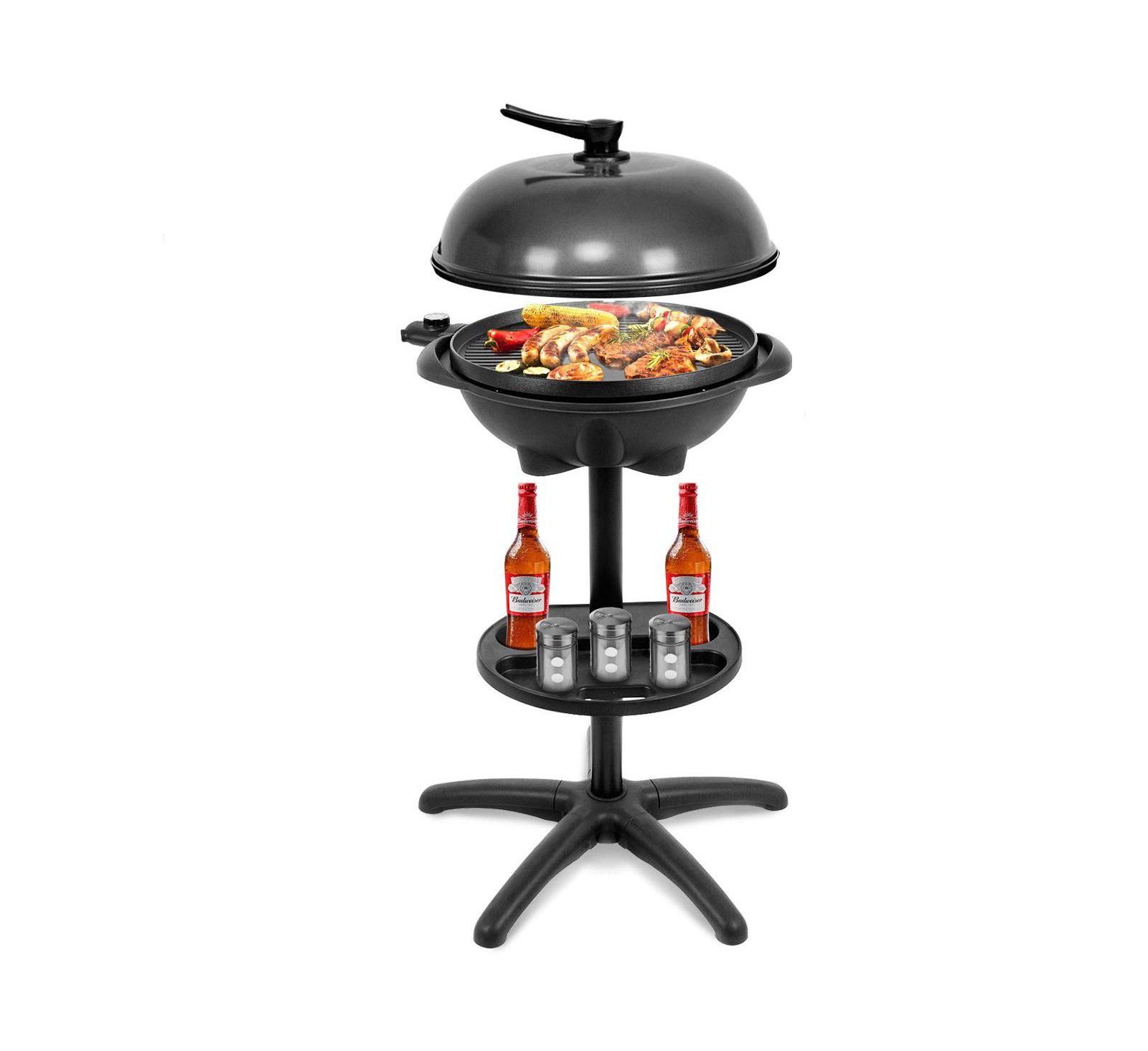 1350 W Outdoor Electric BBQ Grill with Removable Stand