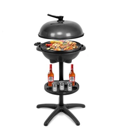 1350 W Outdoor Electric BBQ Grill with Removable Stand