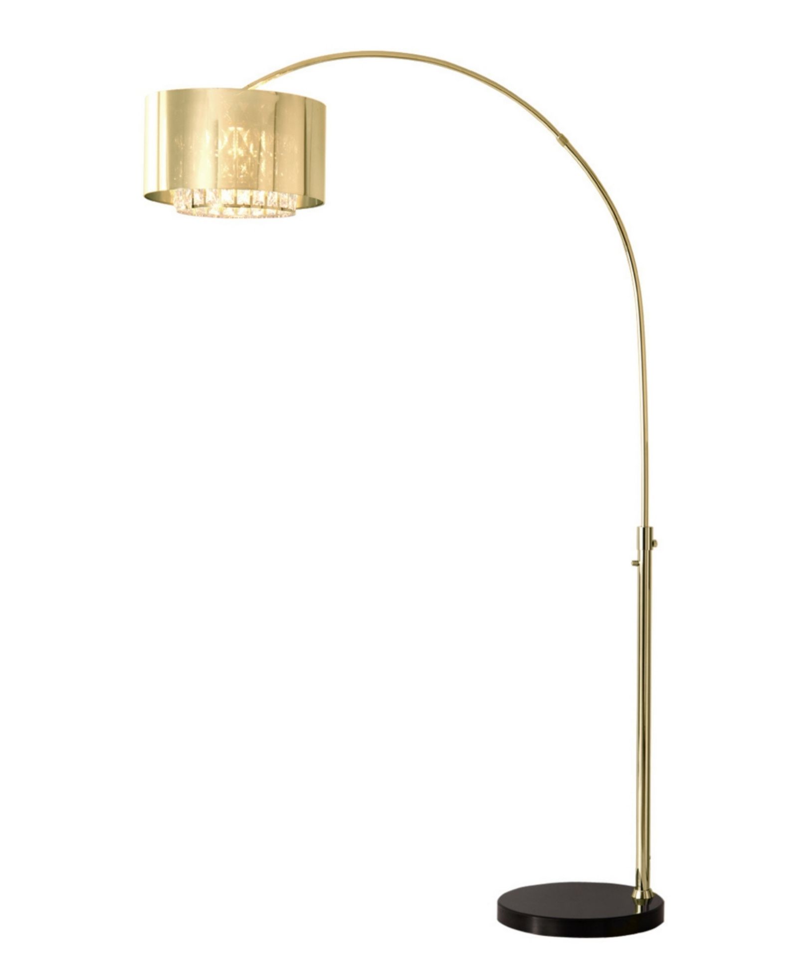 NOVA of California 94" Metal Marilyn 1 Light Arc Floor Lamp