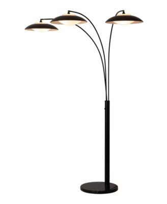 NOVA of California Напольный торшер Metal Saucer 3 Light Arc, 92"
