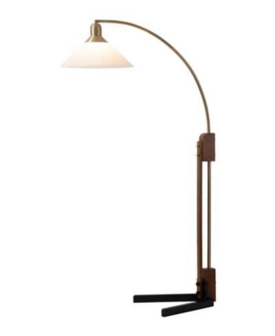 NOVA of California напольный торшер Wood Melmar Lucite Arc
