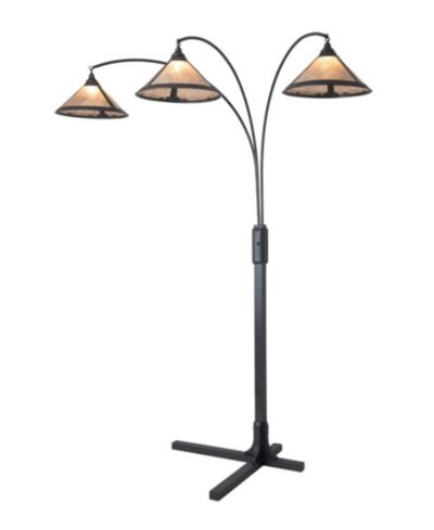 Напольный торшер NOVA of California Wood Natural Mica