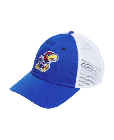 Мужская кепка Adidas Royal Kansas Jayhawks Mascot Slouch Trucker Adjustable