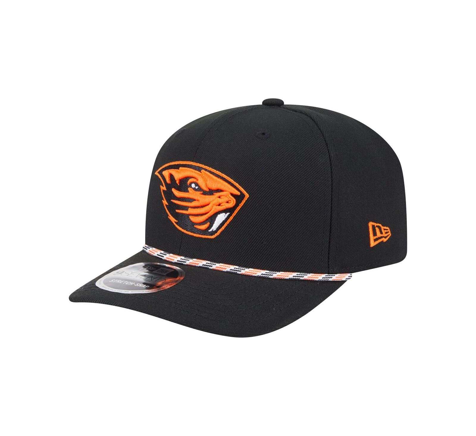 Мужская кепка New Era Oregon State Beavers Game Day Multi-Rope 9SEVENTY Stretch-Snap, черный