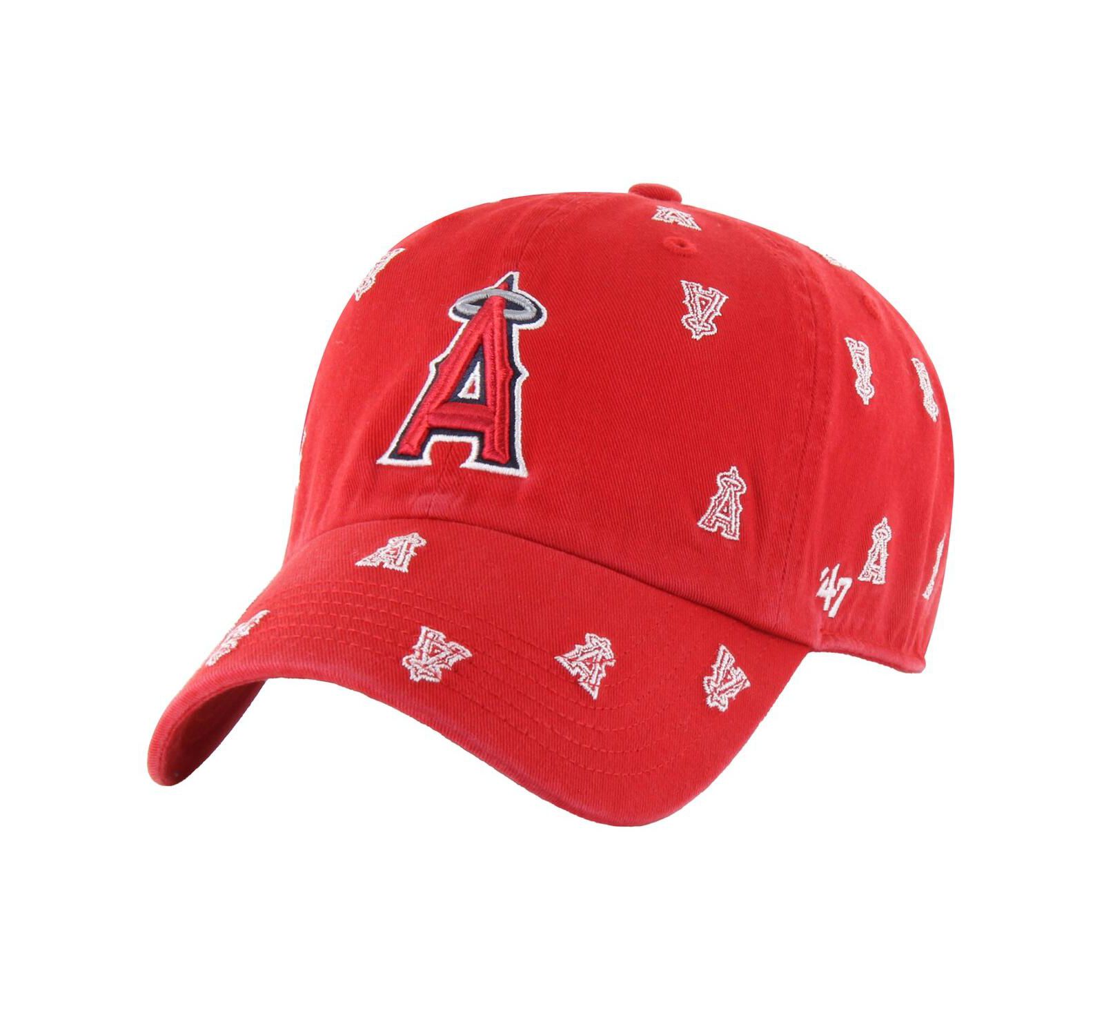 Женская регулируемая кепка '47 Brand Red Los Angeles Angels Confetti Clean Up