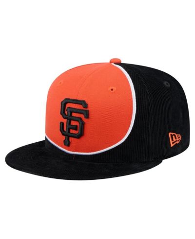 Мужская кепка New Era San Francisco Giants Retro Split Corduroy Snapback Black/Orange