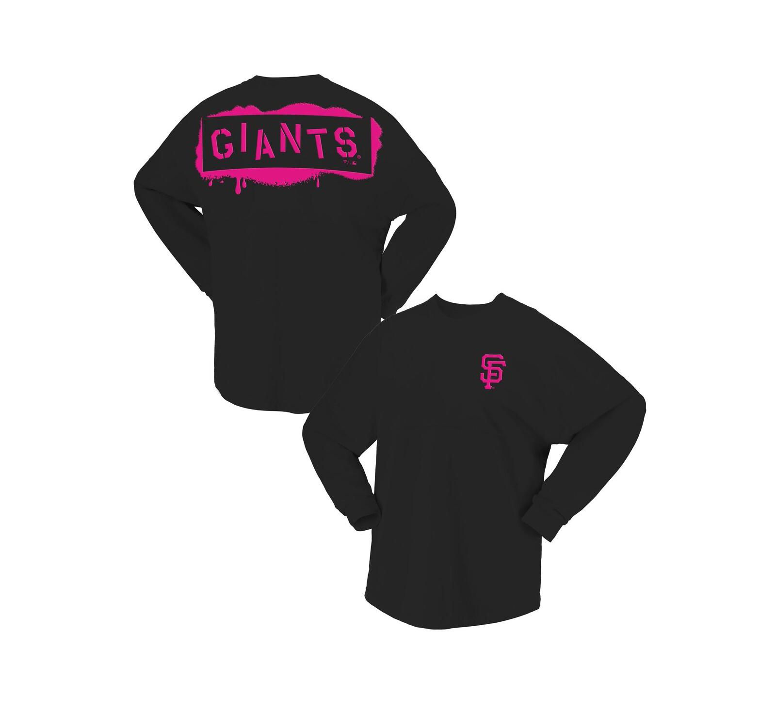 Fanatics Женская футболка с длинным рукавом San Francisco Giants Neon Jersey, черная