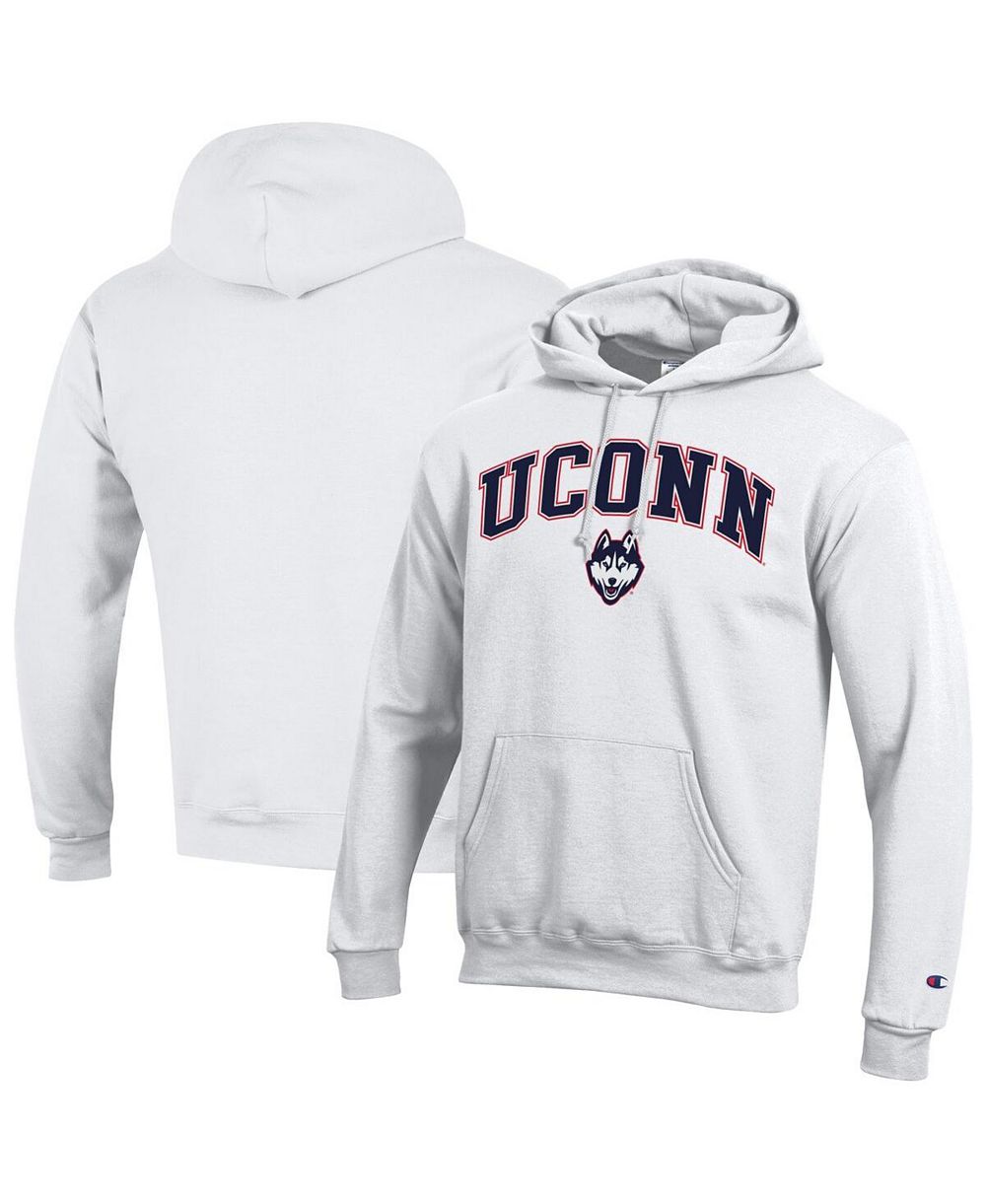 Champion Мужское худи-пуловер с логотипом UConn Huskies, темно-синий цвет