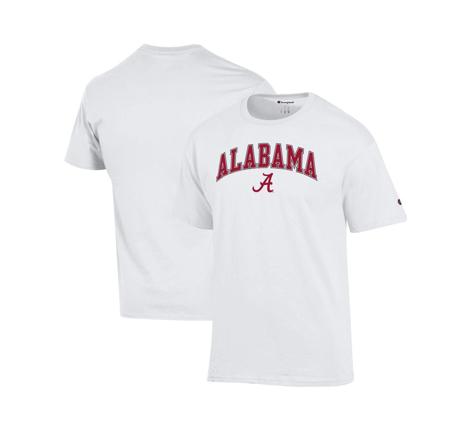 Мужская футболка Champion White Alabama Crimson Tide Arched Logo