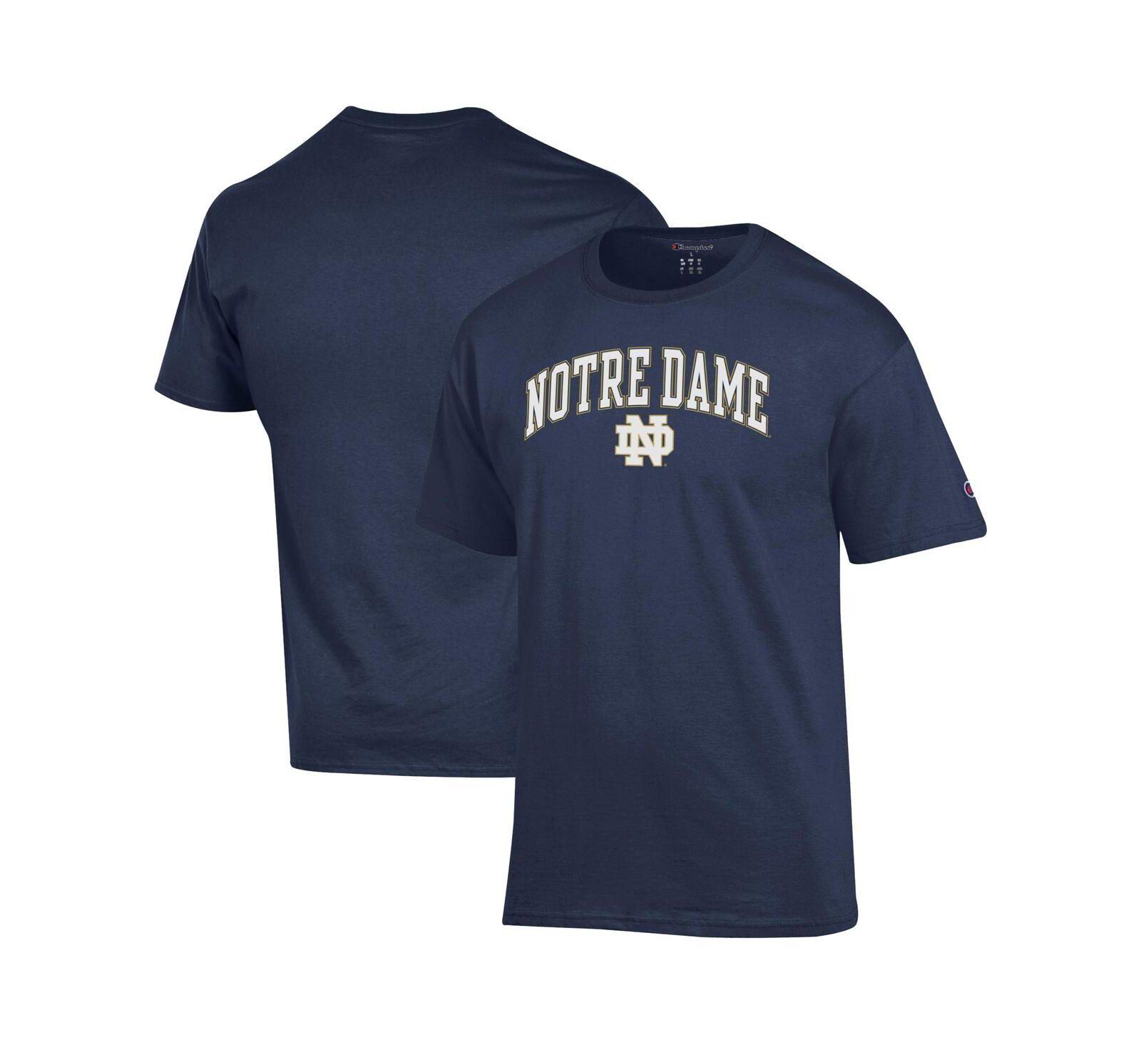 Champion Men's Navy Notre Dame Fighting Irish Arch Over Logo T-Shirt