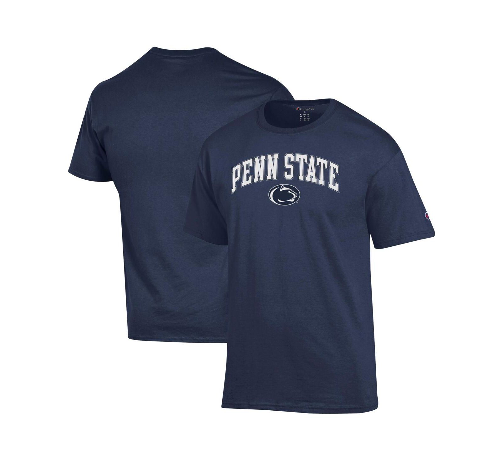 Champion Men's Navy Penn State Nittany Lions Arched Logo T-Shirt