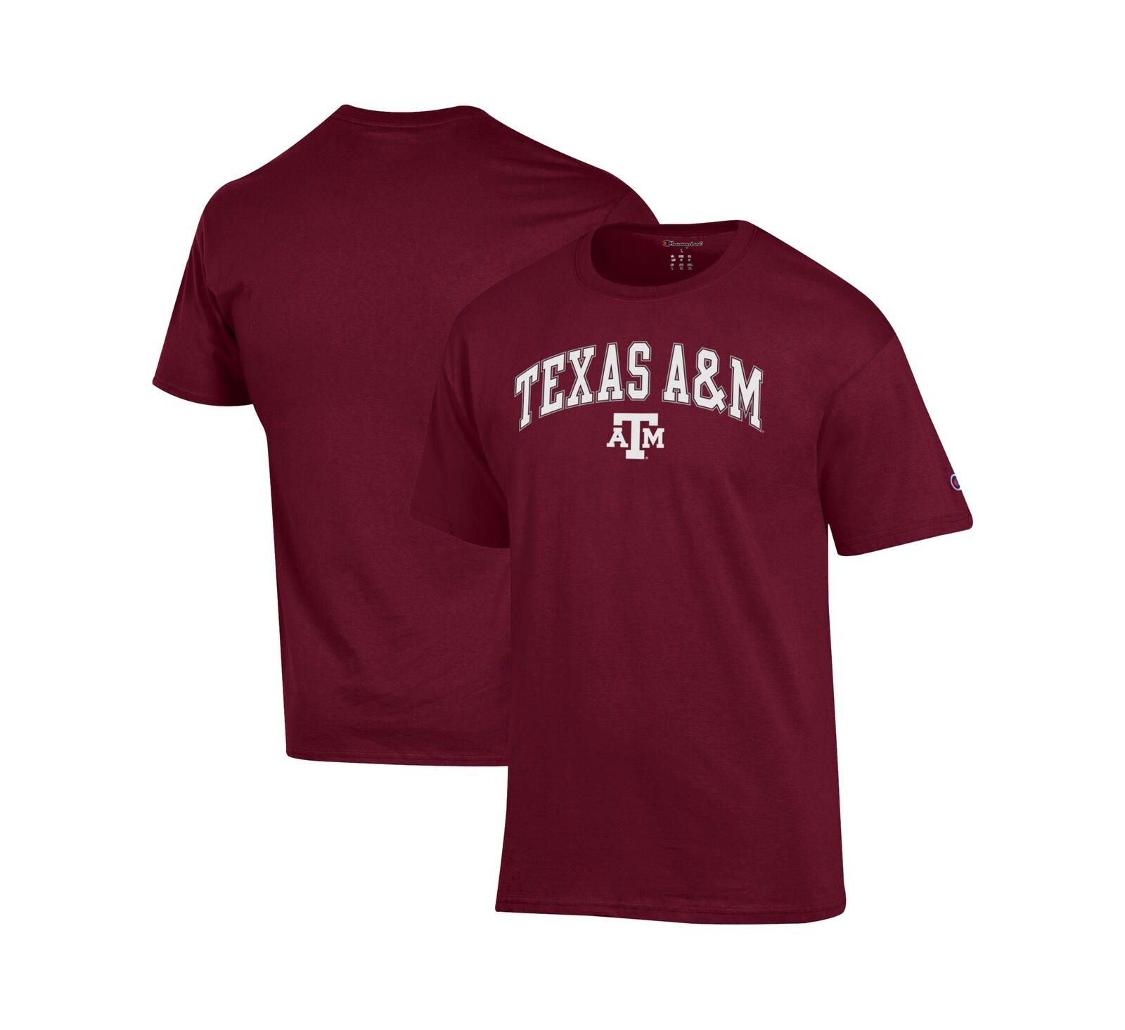 Champion Men's Maroon Texas A & M Aggies Arched Logo T-Shirt