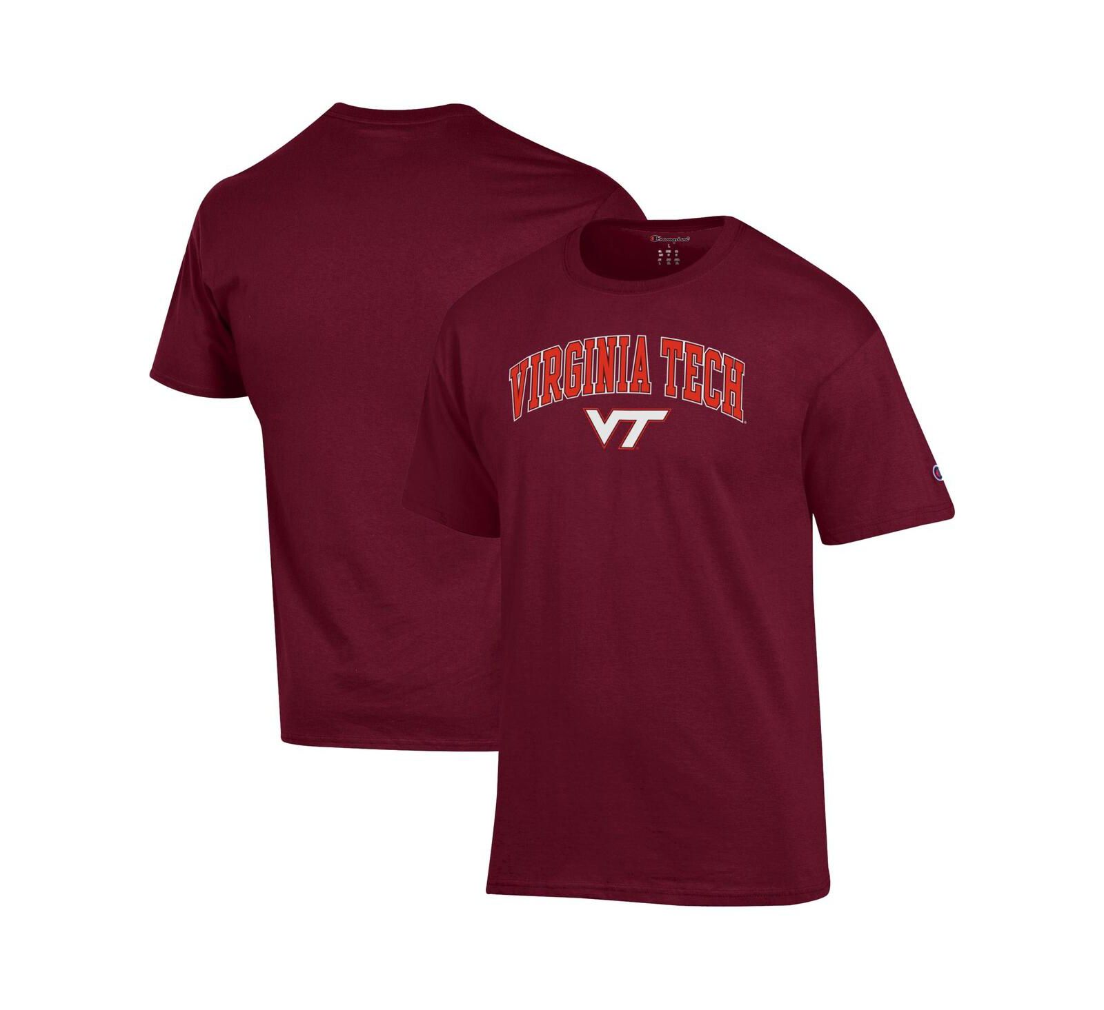 Champion Men's Maroon Virginia Tech Hokies Arched Logo T-Shirt