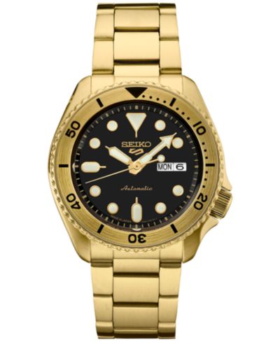 Seiko Men's Automatic 5 Sports часы с браслетом из нержавеющей стали 43mm