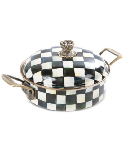 Эмалированная кастрюля MacKenzie-Childs Courtly Check 3-Quart