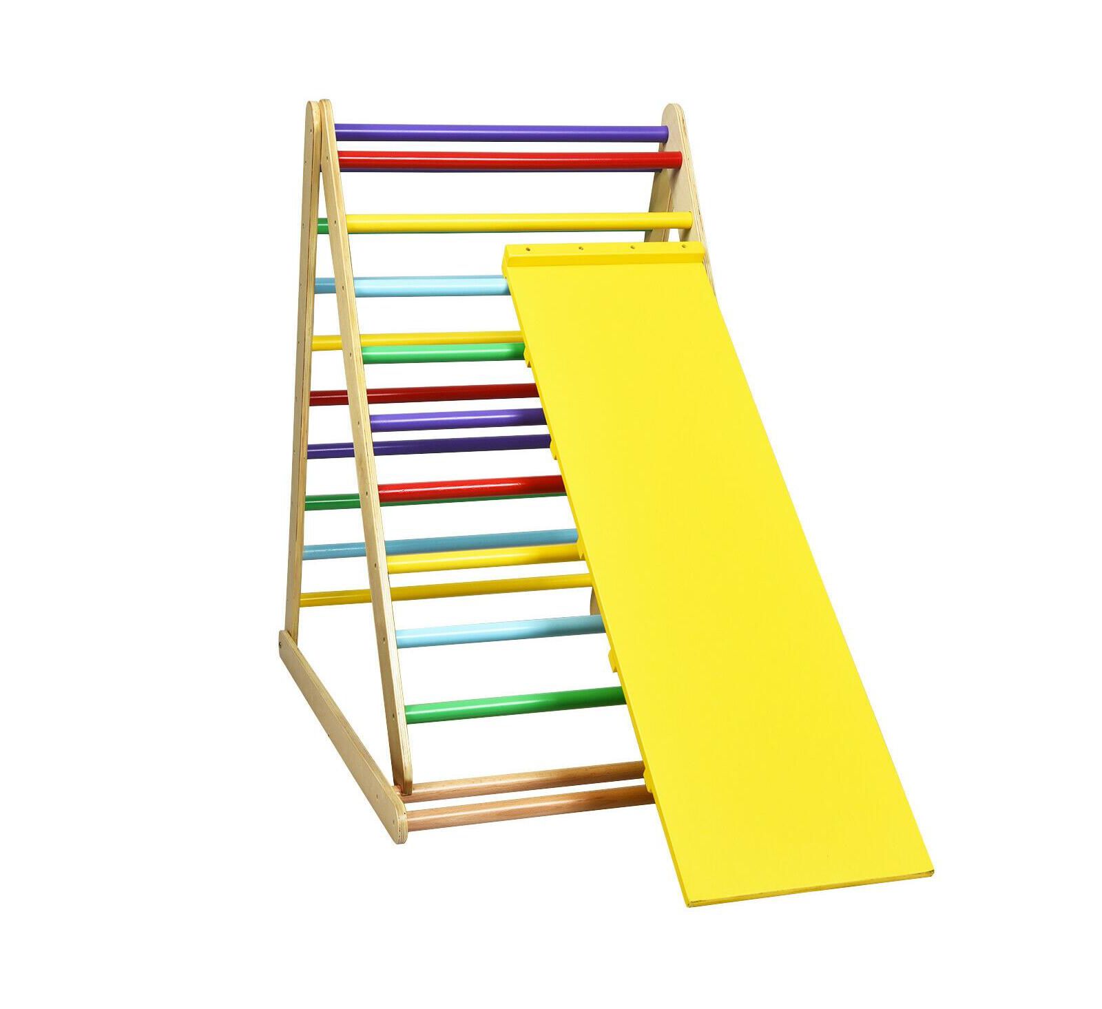 Mecale Foldable Montessori Triangle Climber with Reversible Ramp