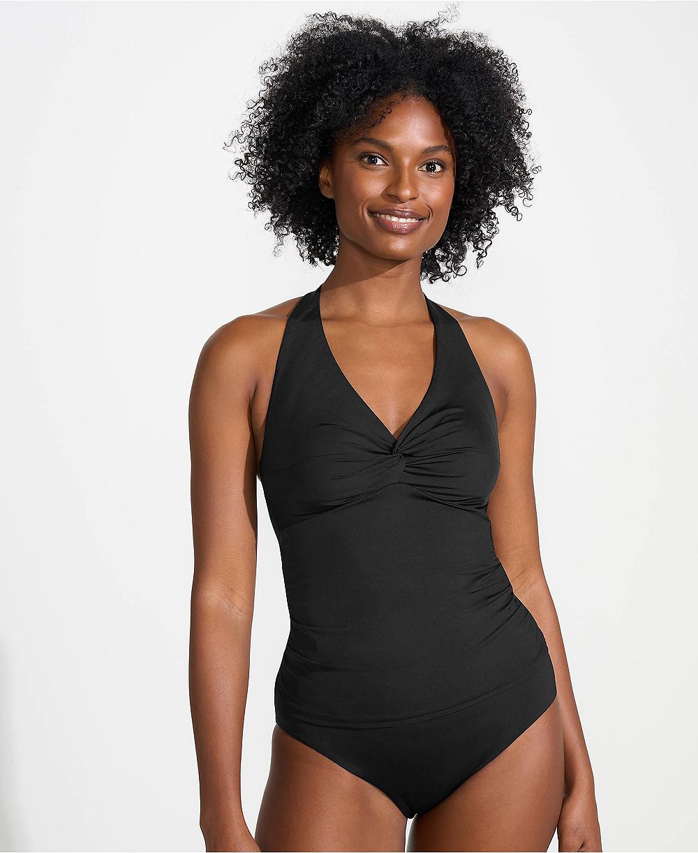 Lands' End Women's Twist Halter Tankini Top