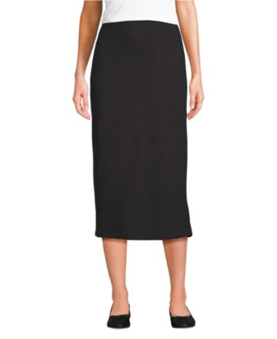 Lands' End Women's Starfish Side Zip Midi Skirt