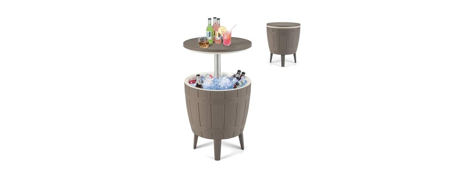 Стол-бар Mecale 10 Gallon Cooler Outdoor Coffee Table с регулировкой высоты