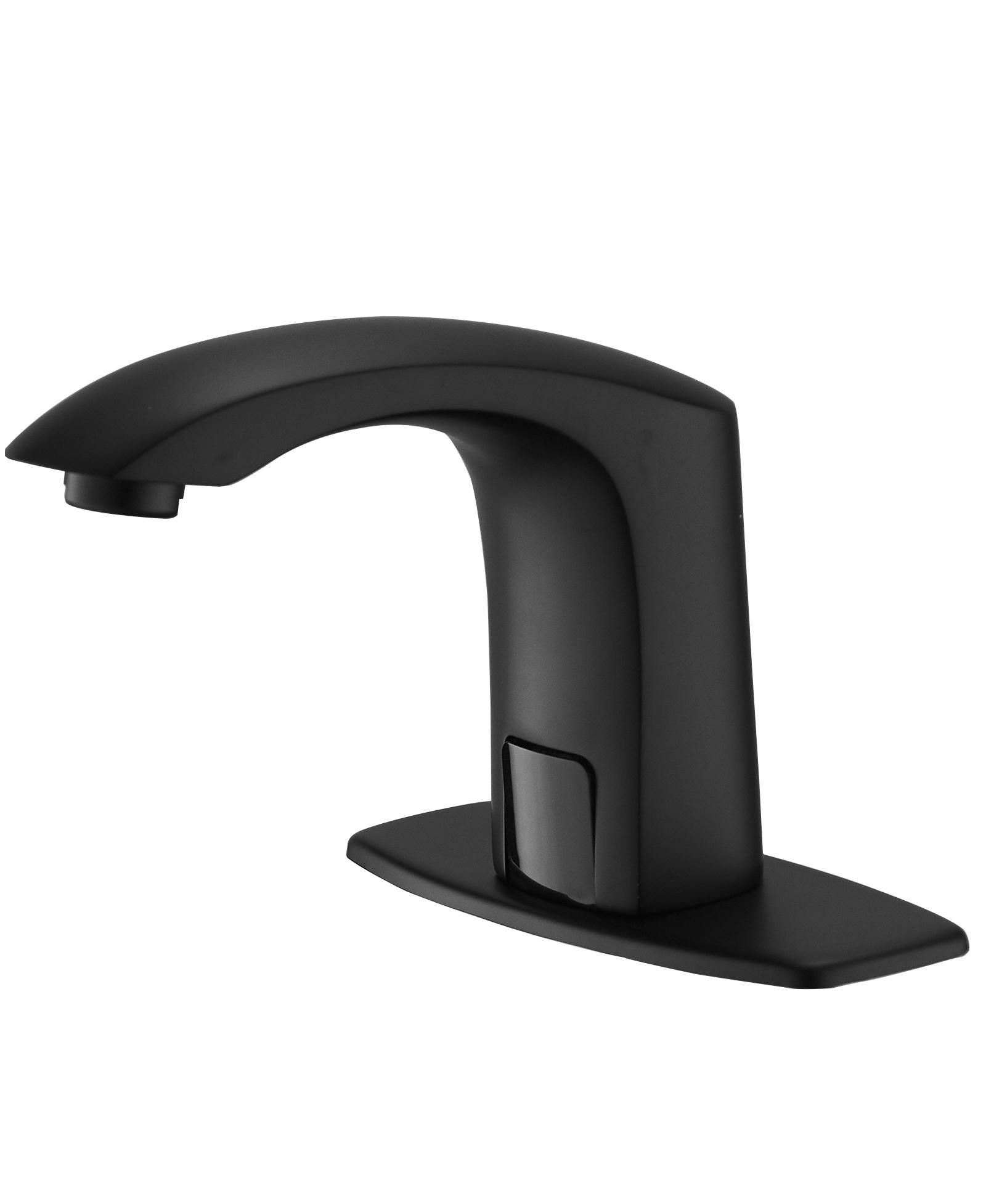 Greenspring Deck Plate & Pop Up Drain Automatic Sensor Touchless Bathroom Sink Faucet