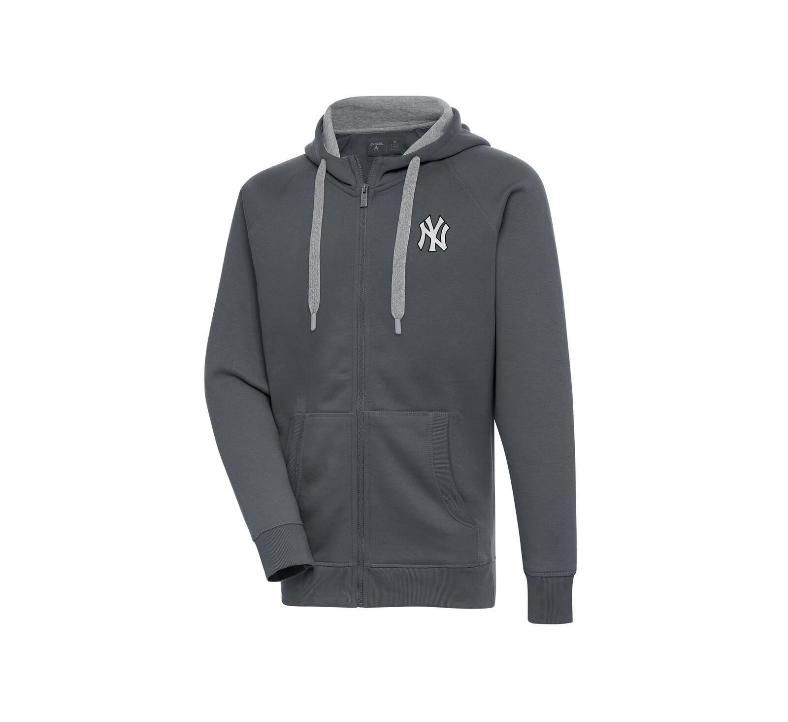 Мужское худи Antigua New York Yankees Metallic Victory Full-Zip