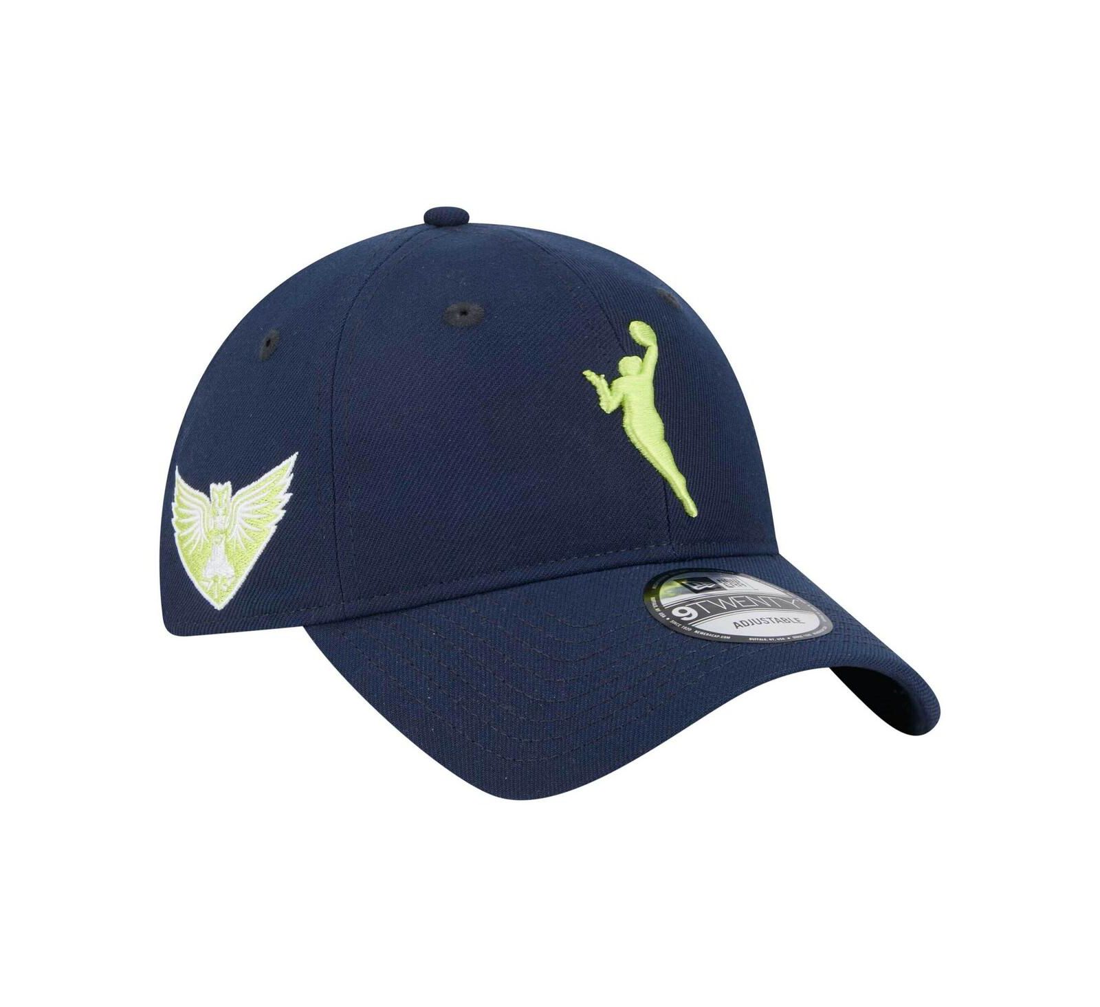 Мужская регулируемая кепка New Era Navy Dallas Wings 9TWENTY