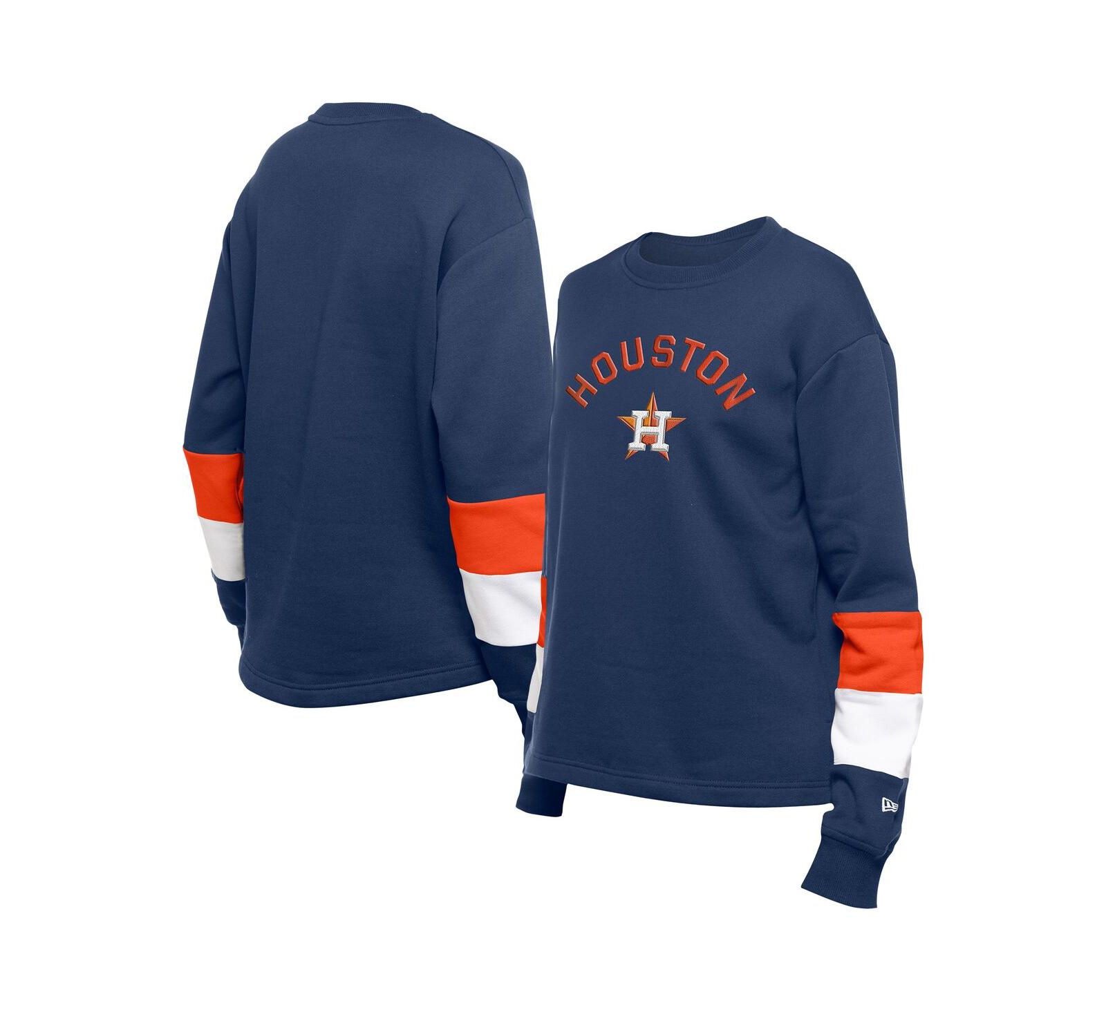 New Era женская темно-синяя толстовка pullover Houston Astros Game Day Color