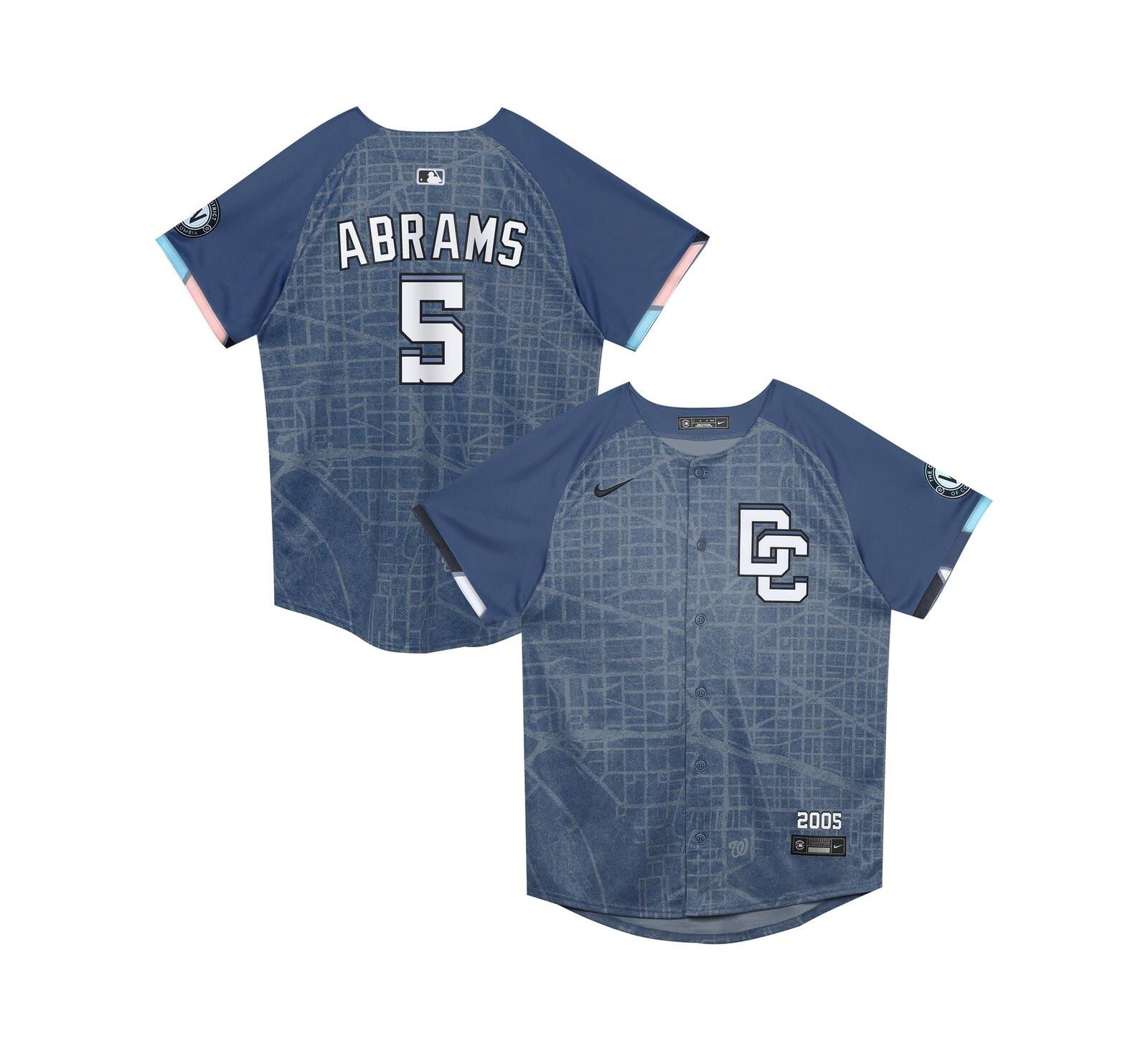 Детская джерси Nike Preschool CJ Abrams Blue Washington Nationals City Connect 2025 Limited