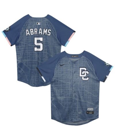 Детская джерси Nike Preschool CJ Abrams Blue Washington Nationals City Connect 2025 Limited