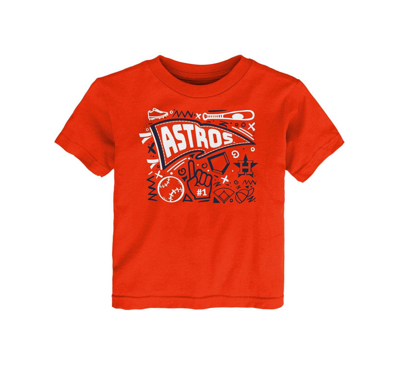 Детская футболка Outerstuff Houston Astros Ballpark Fun, оранжевая