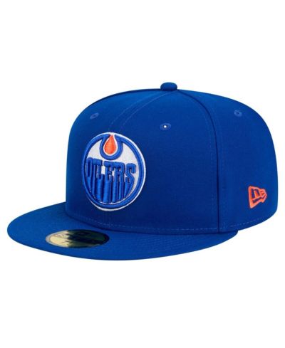 Мужская кепка New Era Royal Edmonton Oilers Core 59FIFTY Fitted