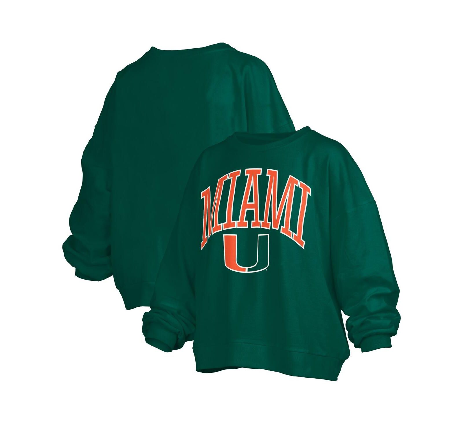 Женский свитшот Pressbox Miami Hurricanes Oversized