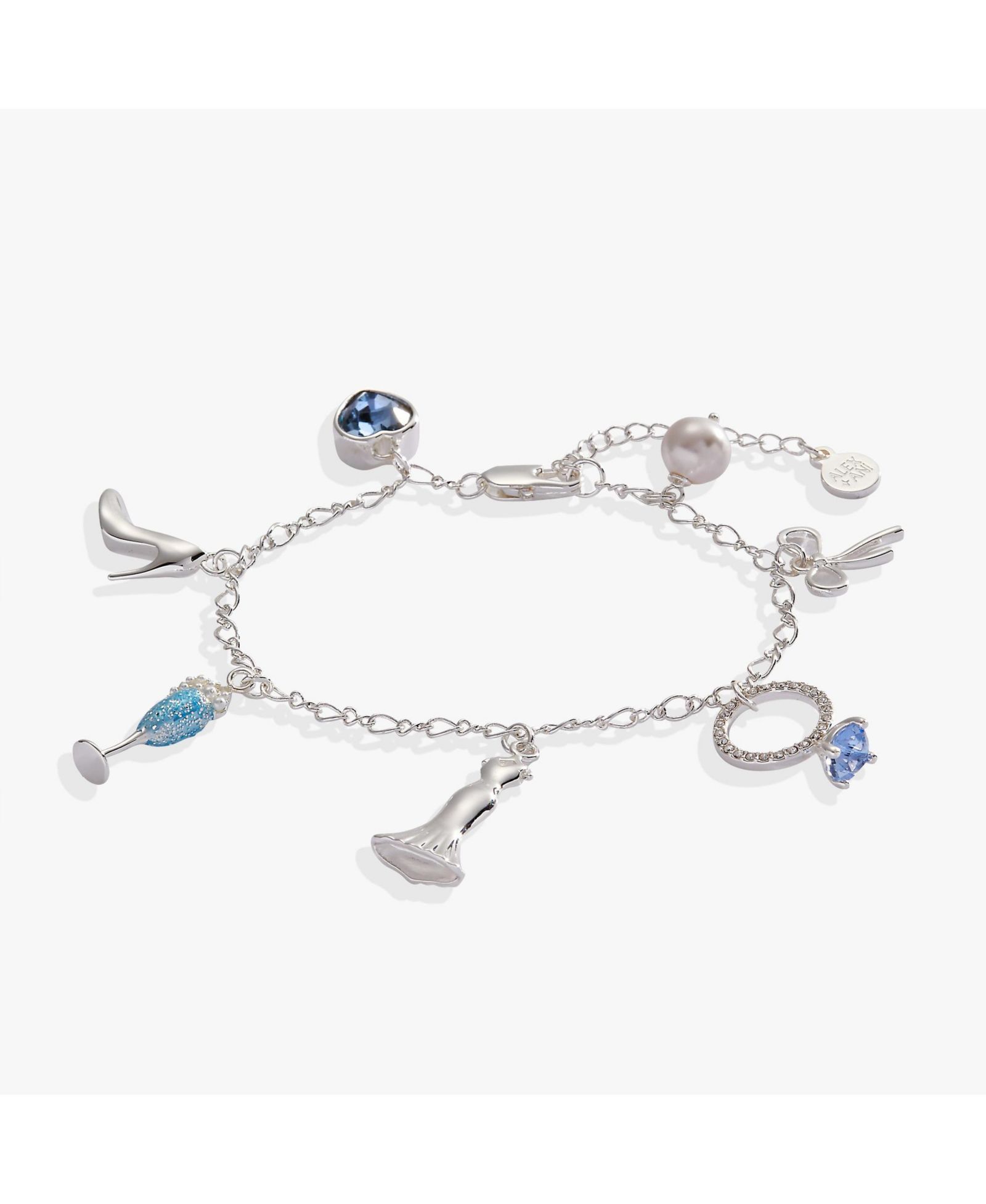 Alex and Ani многофигурный браслет Bridal Charm