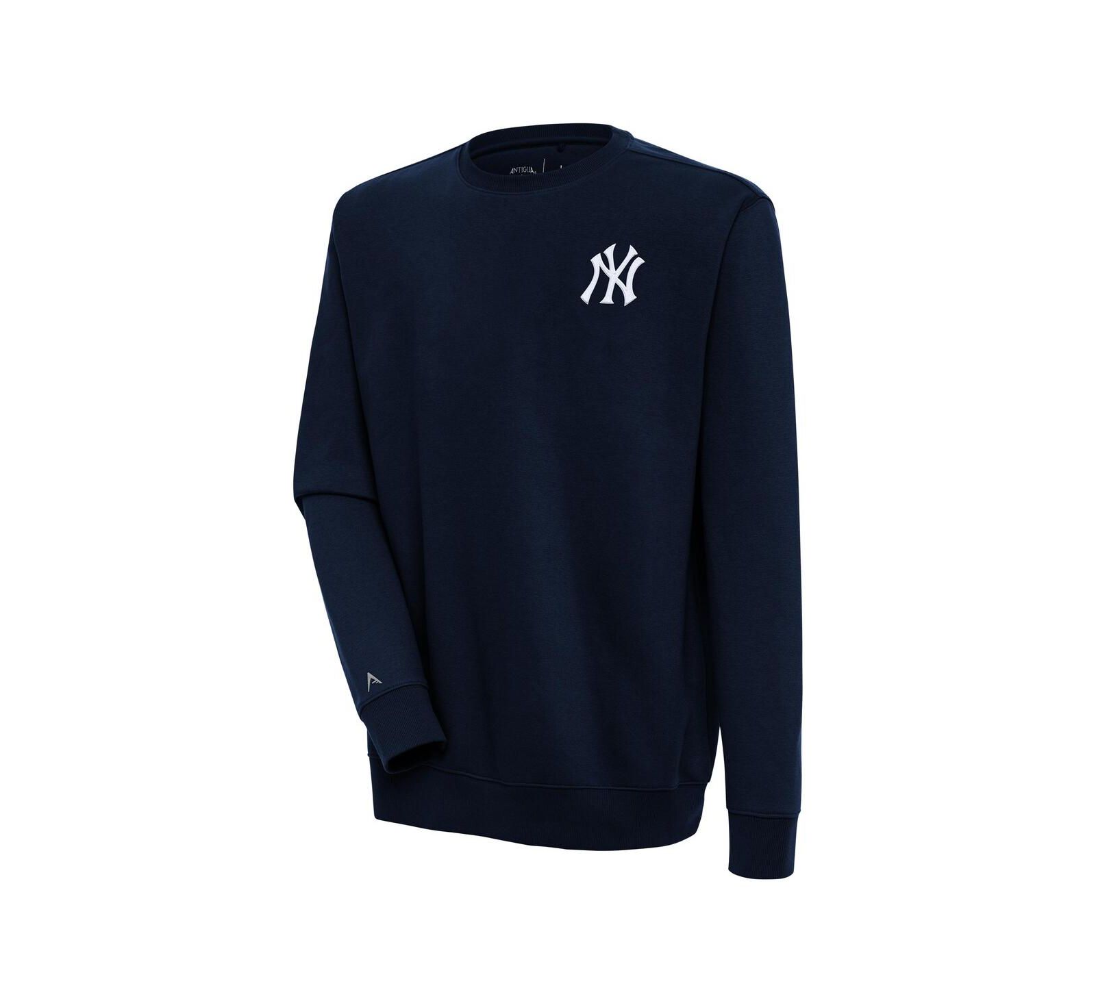 Antigua Men's Navy New York Yankees Victory Pullover Sweatshirt