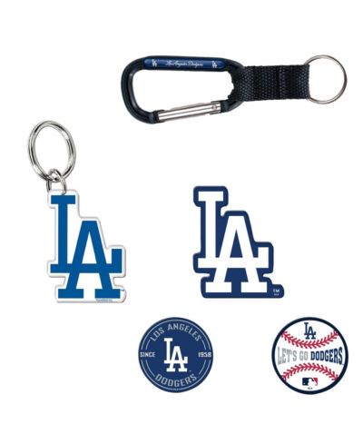 Набор из 5 брелоков и магнитов на холодильник Los Angeles Dodgers от Wincraft