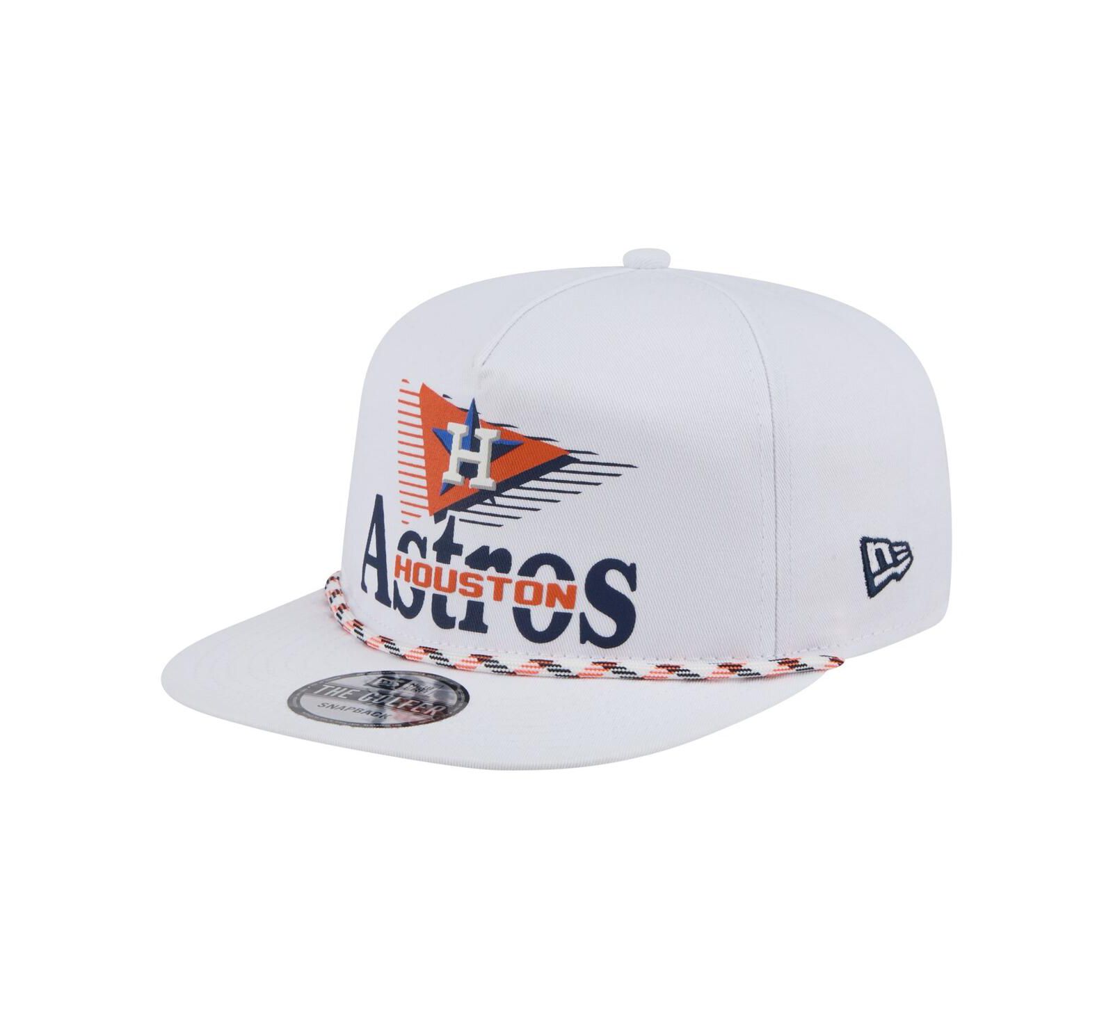 Мужская кепка New Era White Houston Astros Collide Golfer Snapback