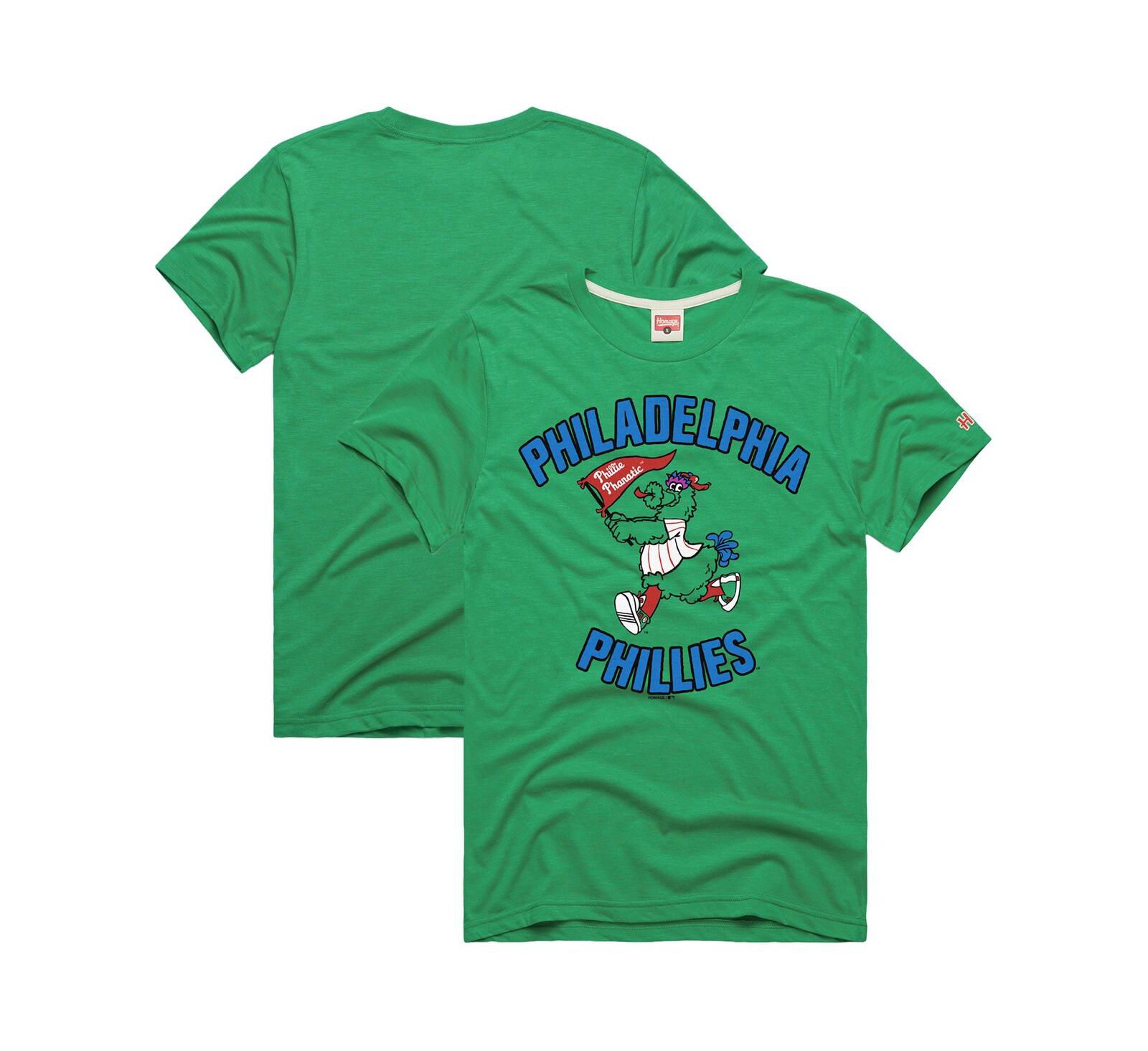 Мужская футболка Homage Philadelphia Phillies Hyper Local Tri-Blend Green