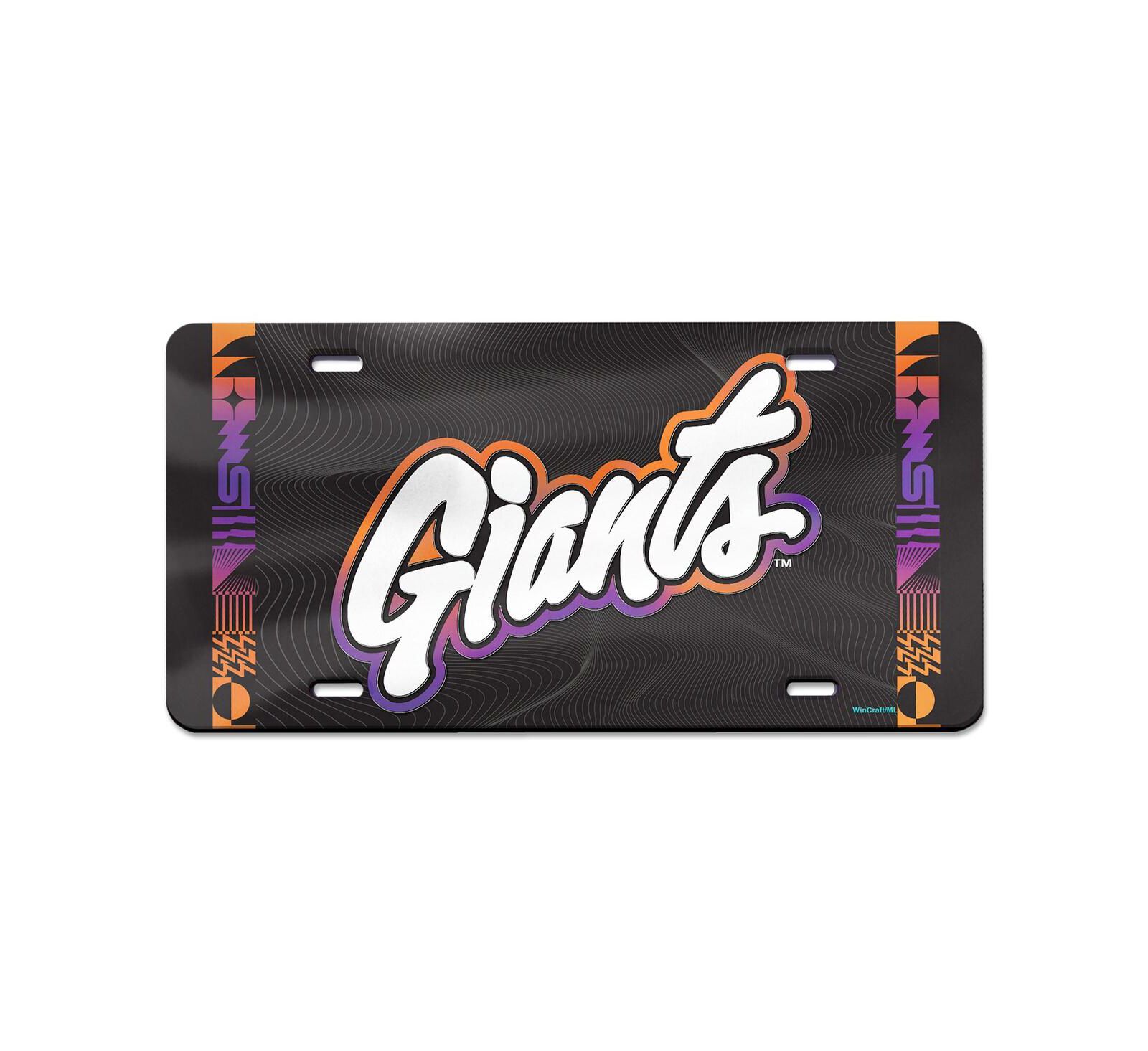 Wincraft San Francisco Giants 2025 City Connect Laser Cut Metallic acrylic License Plate
